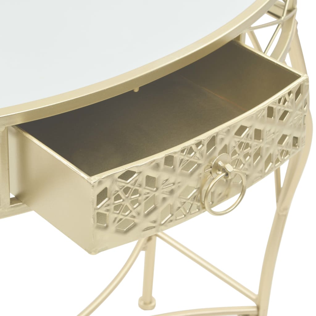 Sidobord DIV. fransk stil metall 82x39x76 cm guld