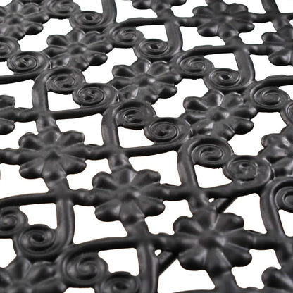 Sidobord Svart tebord vintage stil metall 58x35x72 cm