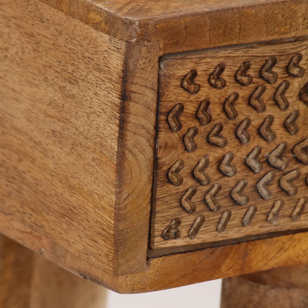 Avlastningsbord Konsollbord Trä massivt mangoträ 102x30x79 cm