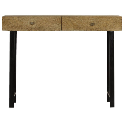 Konsolbord massivt mangoträ 102x30x79 cm