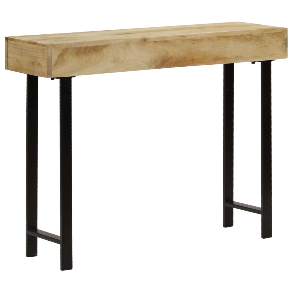 Konsolbord massivt mangoträ 102x30x79 cm