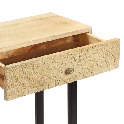 Konsolbord massivt mangoträ 102x30x79 cm