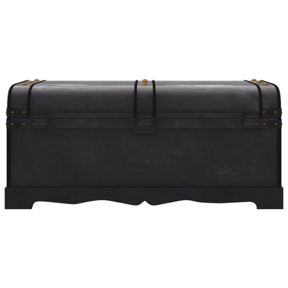 Förvaringskista Skattkista i vintagestil Trä Svart 90x51x42 cm