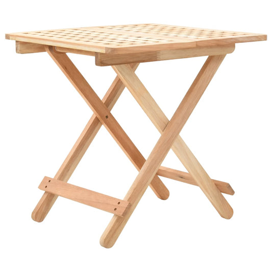 Sidobord Trä Hopfällbart i massiv valnötsträ 50x50x49 cm
