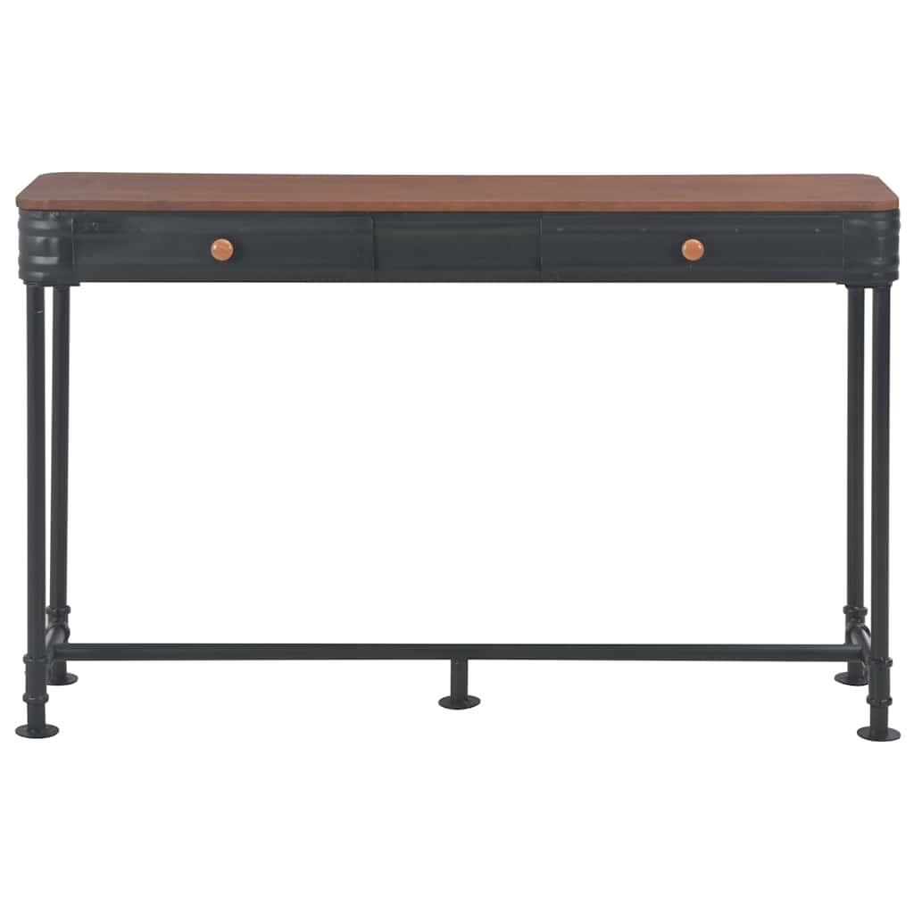 Avlastningsbord Konsollbord Trä med 2 lådor 120x30x75 cm massivt granträ