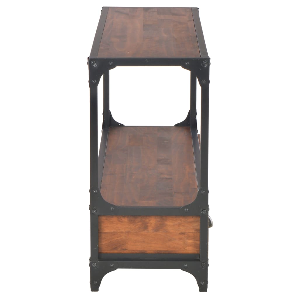 TV-Möbel Trä TV-Bänk med 3 lådor 120x30x60 cm massiv furu