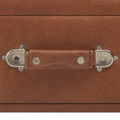 Soffbord Brun 80x40x46 cm konstläder