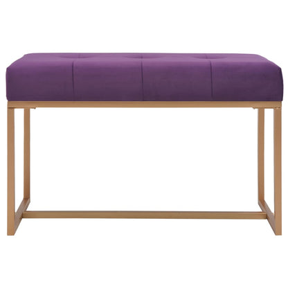 Bänk 80 cm lila sammet