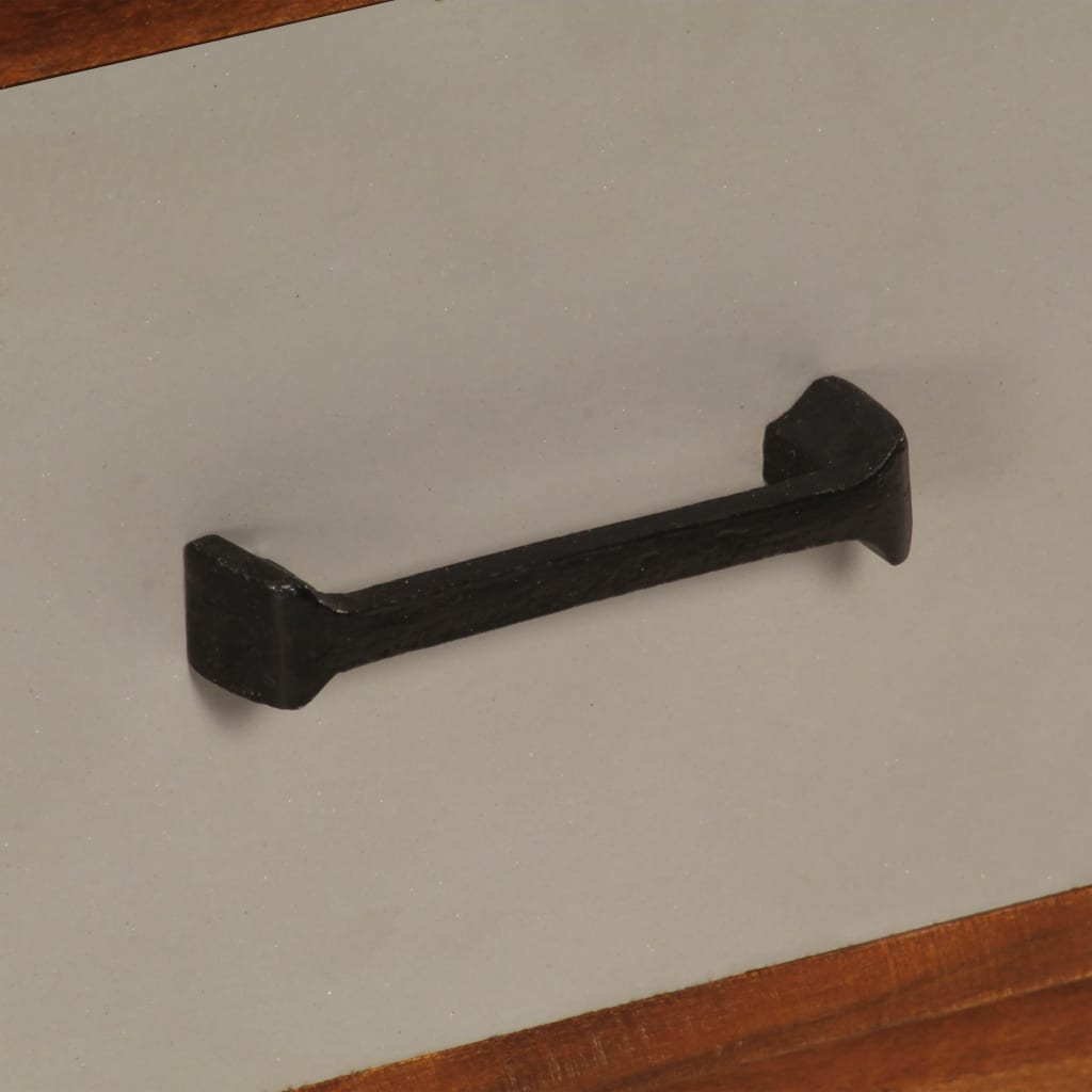 TV-Möbel Trä TV-Bänk med 3 lådor 110x35x50 cm massivt återvunnet akaciaträ