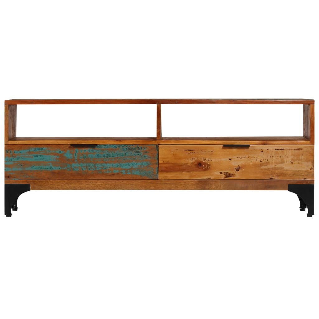 TV-Möbel Trä TV-Bänk 118x35x45 cm massivt återvunnet trä