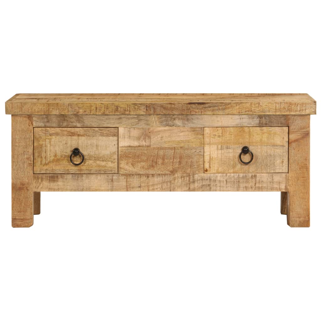 Soffbord Trä 90x45x35 cm massivt mangoträ