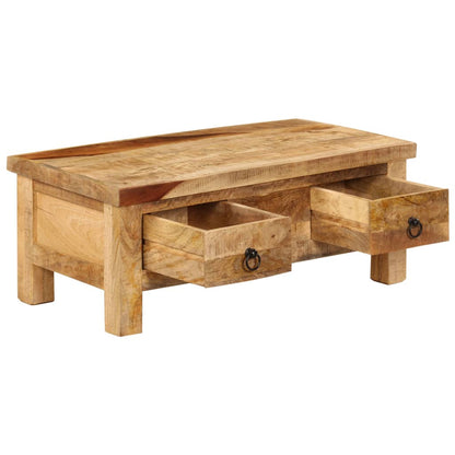 Soffbord Trä 90x45x35 cm massivt mangoträ