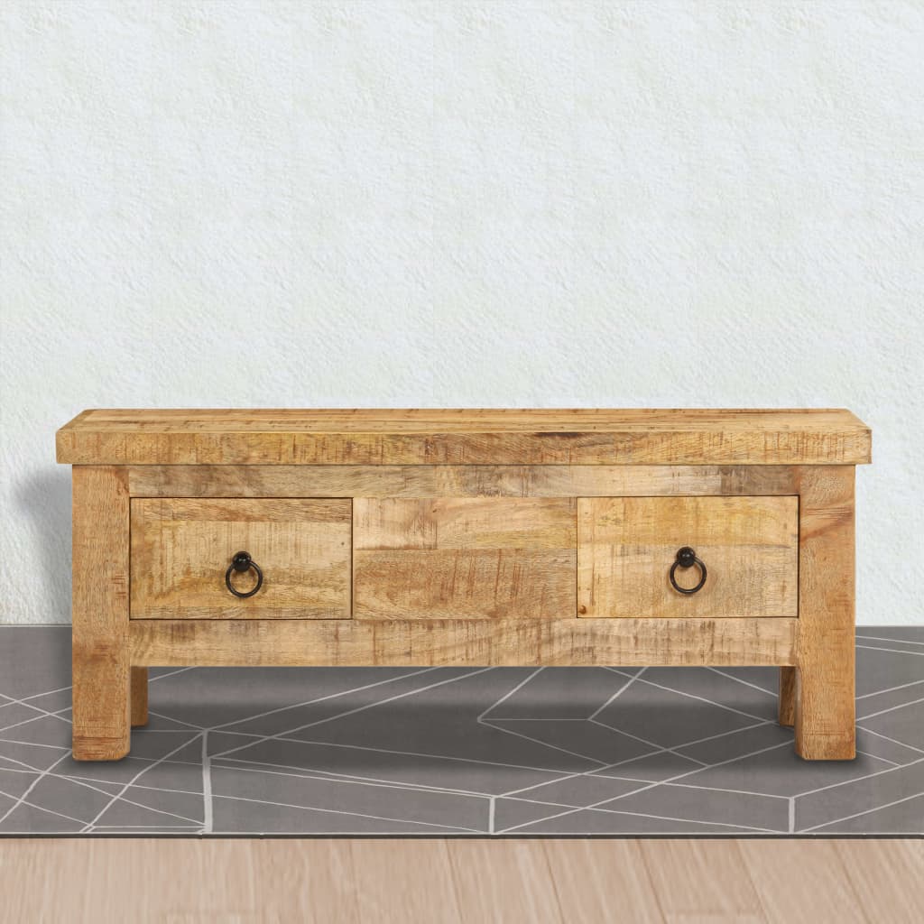 Soffbord Trä 90x45x35 cm massivt mangoträ