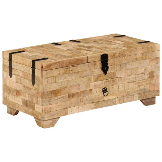 Soffbord Trä massivt mangoträ 80x40x35 cm