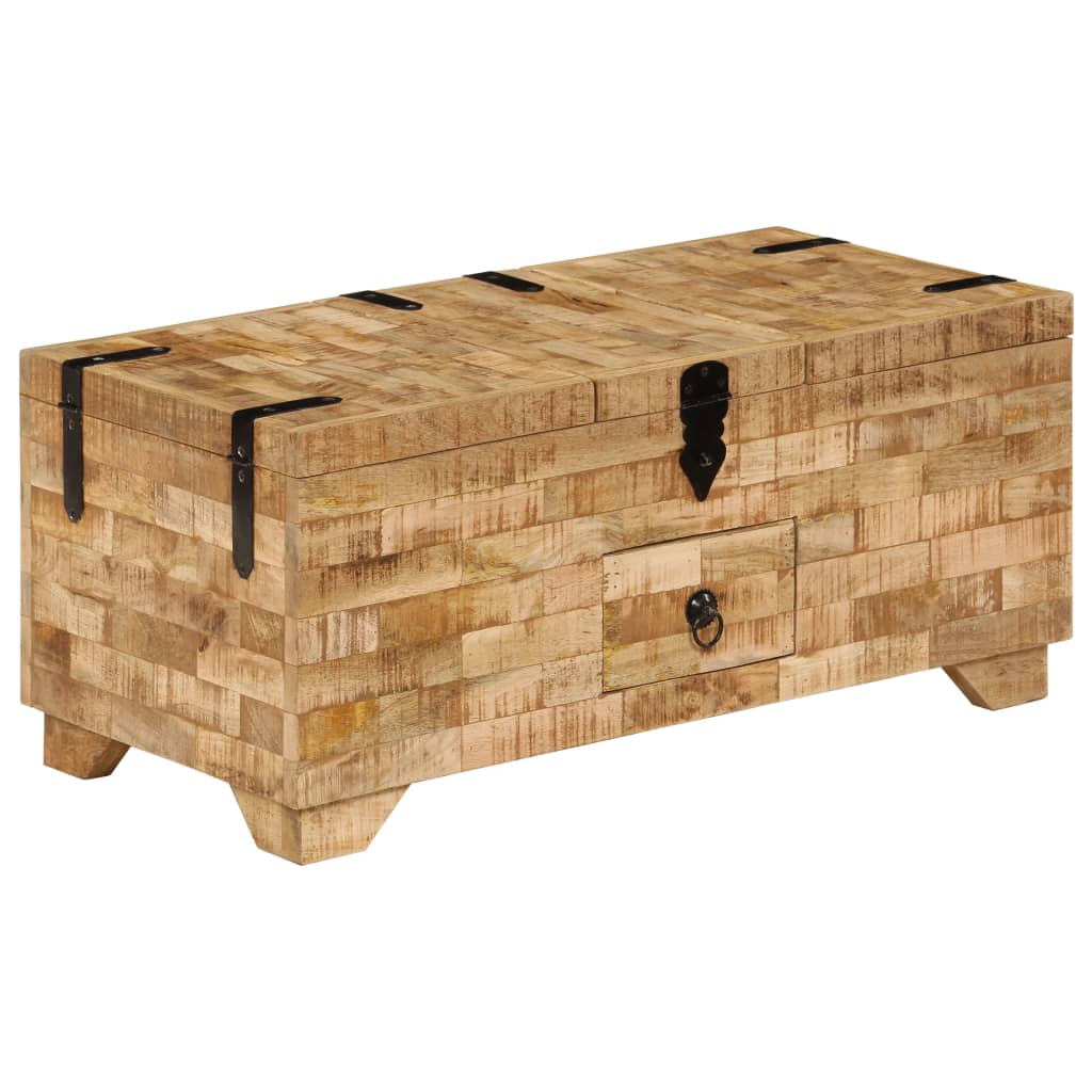 Soffbord Trä massivt mangoträ 80x40x35 cm