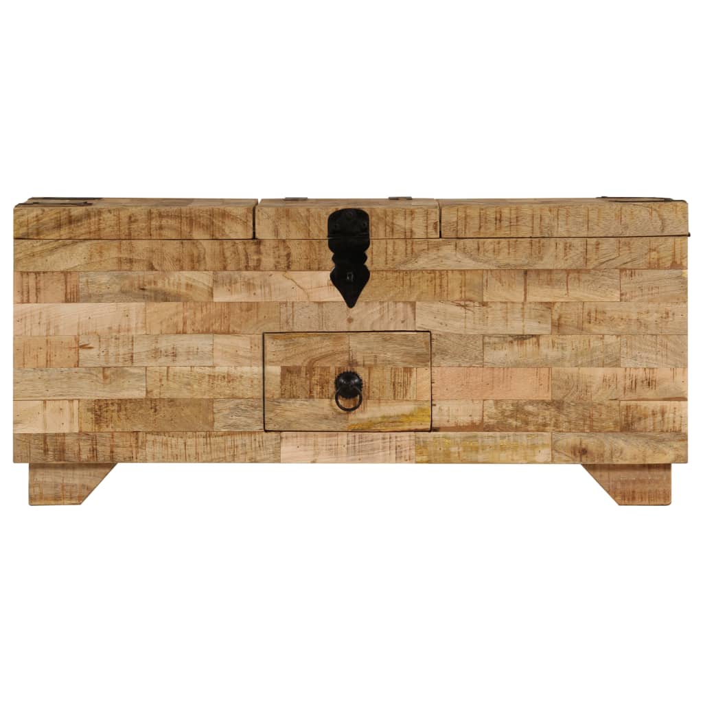 Soffbord Trä massivt mangoträ 80x40x35 cm