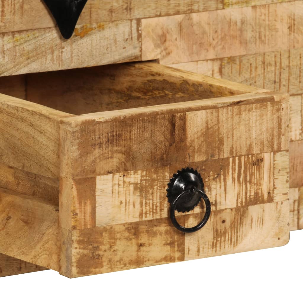 Soffbord Trä massivt mangoträ 80x40x35 cm