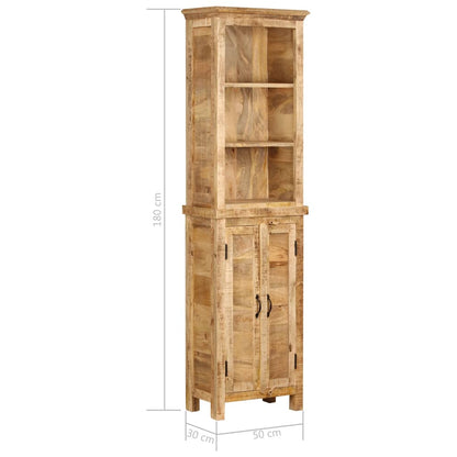 Bokhylla Trä 50x30x180 cm massivt mangoträ