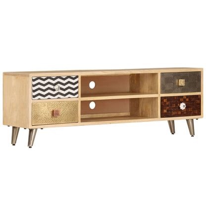 TV-Möbel Trä TV-Bänk 120x30x40 cm massivt mangoträ