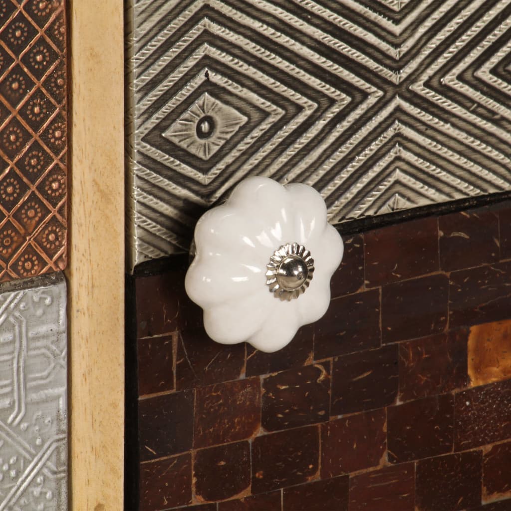 Skänk Trä 120x30x75 cm massivt mangoträ