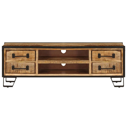 TV-Möbel Trä TV-Bänk med lådor 120x30x40 cm massivt mangoträ