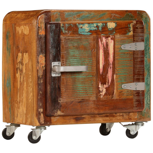 Sängbord Nattduksbord Trä 50x30x50 cm massivt återvunnet trä