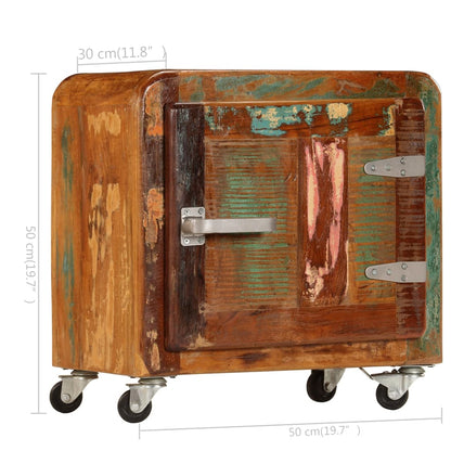 Sängbord Nattduksbord Trä 50x30x50 cm massivt återvunnet trä