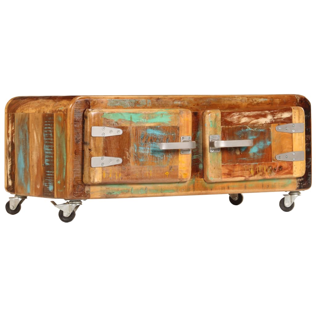 Soffbord Trä 85x55x40 cm massivt återvunnet trä