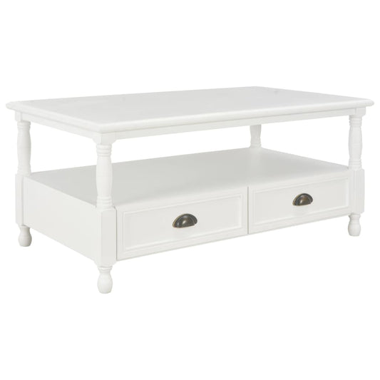 Soffbord Vit 100x55x45 cm trä