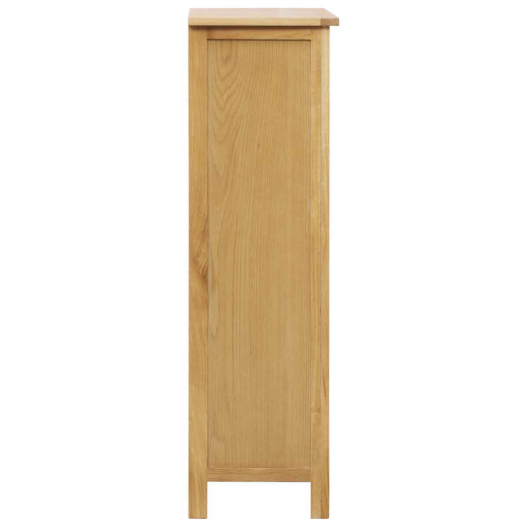 Skoställ Brun Ek Skoskåp 76x37x105 cm massivt ekträ