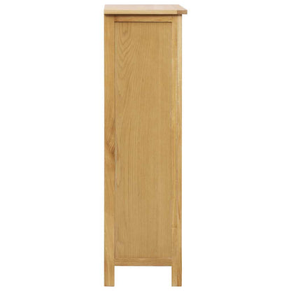 Skoställ Brun Ek Skoskåp 76x37x105 cm massivt ekträ