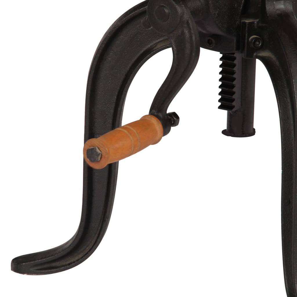 Sidobord Trä 45x (45-62) cm massivt mangoträ och gjutjärn