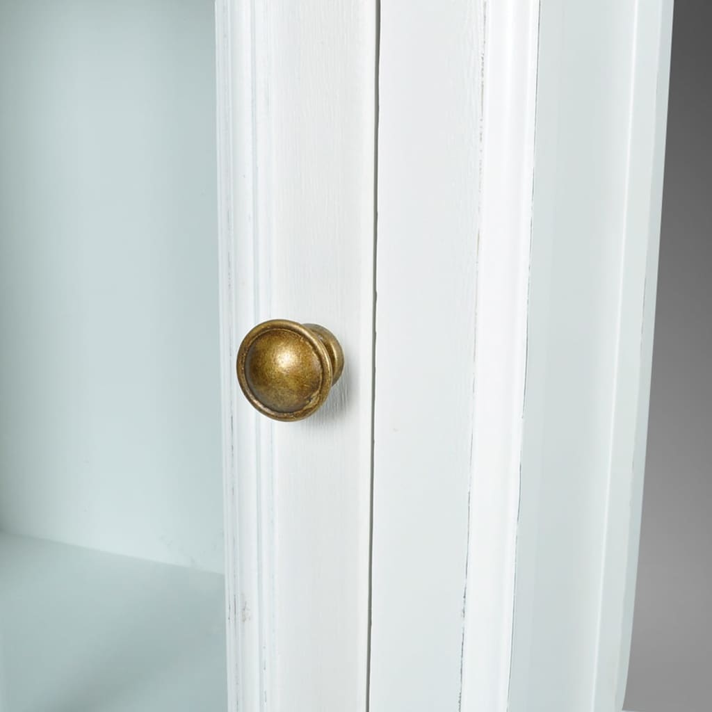 Skåp Vit chic med 3 hyllor Vit Trä 38 x 25,5 x 138 cm