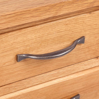 Sängbord Nattduksbord Trä med 3 lådor 40x30x54 cm massiv ek