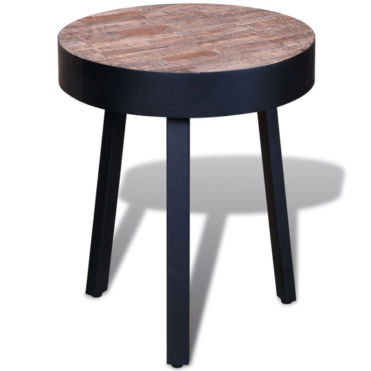 Sidobord Trä runt återvunnen teak