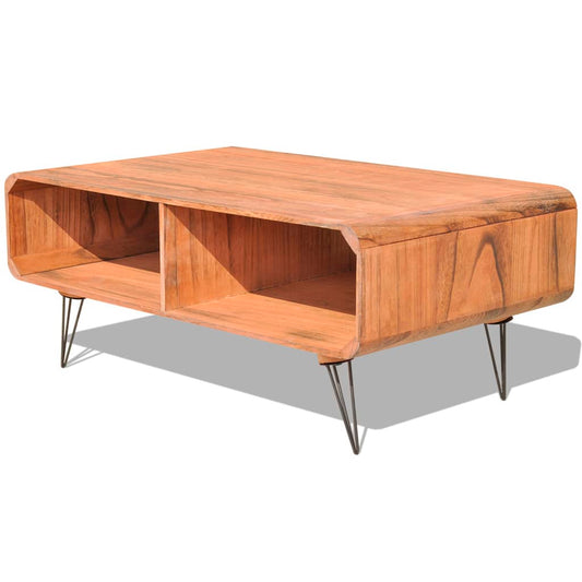 Soffbord Trä 90x55,5x38,5 cm massiv paulownia Brun