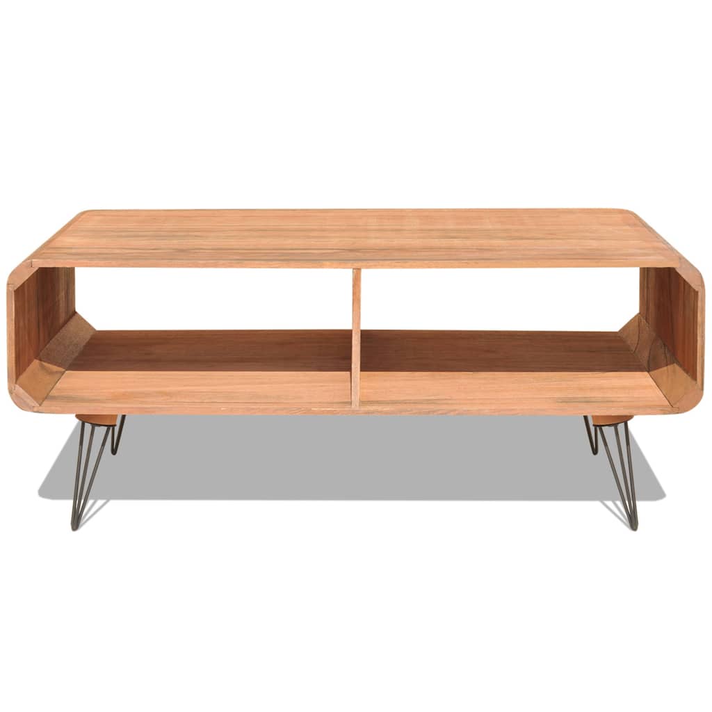 Soffbord Trä 90x55,5x38,5 cm massiv paulownia Brun