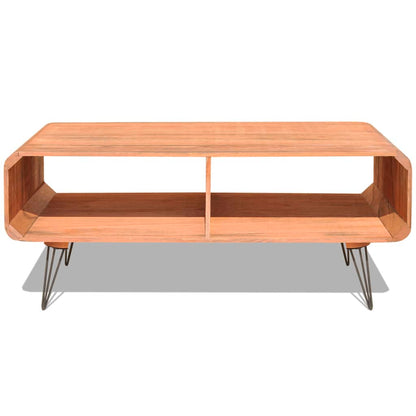 Soffbord Trä 90x55,5x38,5 cm massiv paulownia Brun
