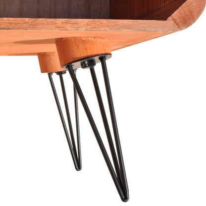 Soffbord Trä 90x55,5x38,5 cm massiv paulownia Brun
