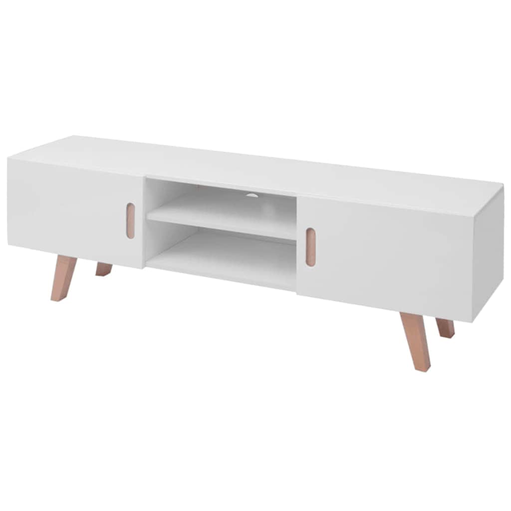 TV-Möbel Högglans Vit TV-Bänk 150x35x48,5 cm