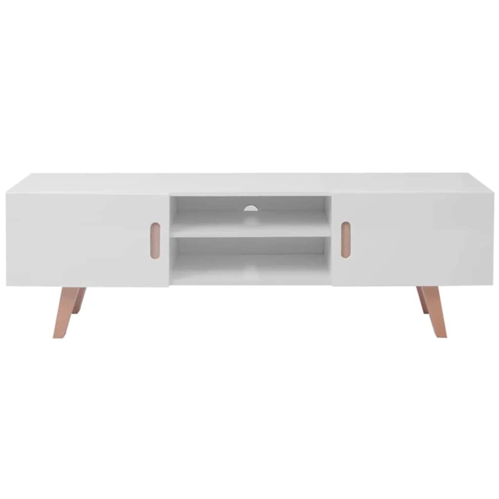 TV-Möbel Högglans Vit TV-Bänk 150x35x48,5 cm