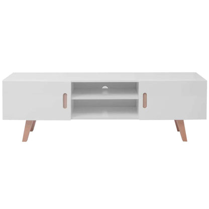 TV-Möbel Högglans Vit TV-Bänk 150x35x48,5 cm