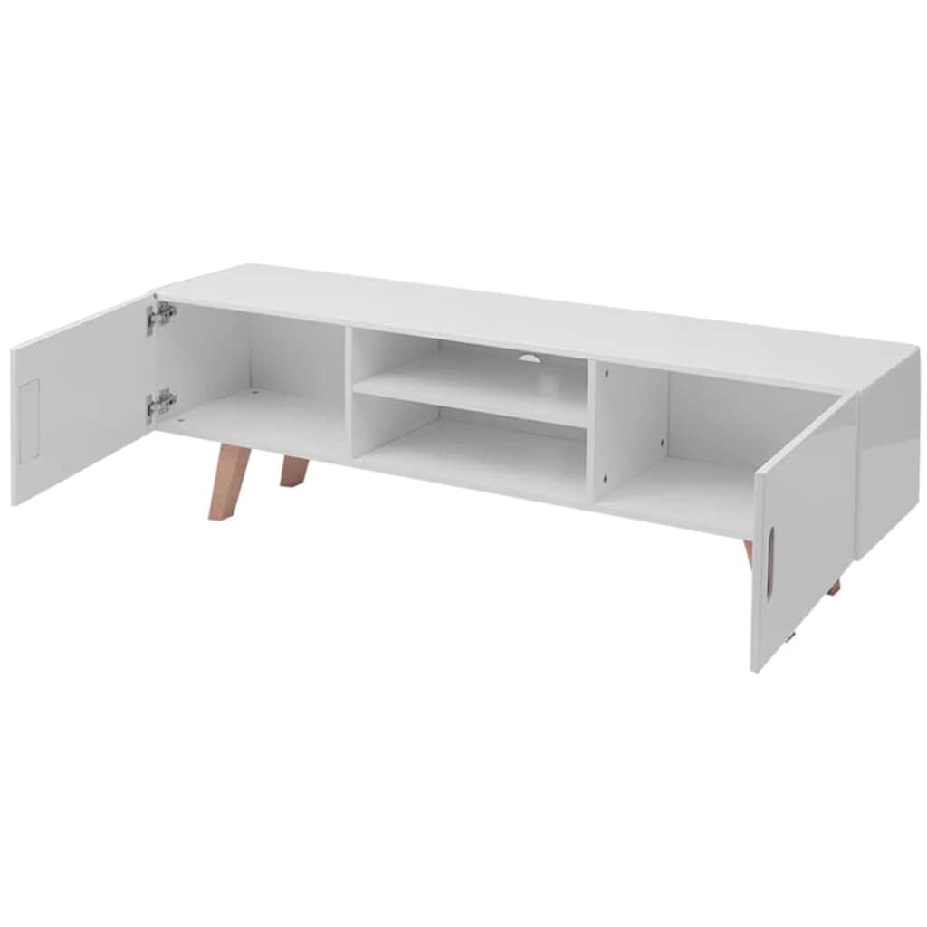 TV-Möbel Högglans Vit TV-Bänk 150x35x48,5 cm