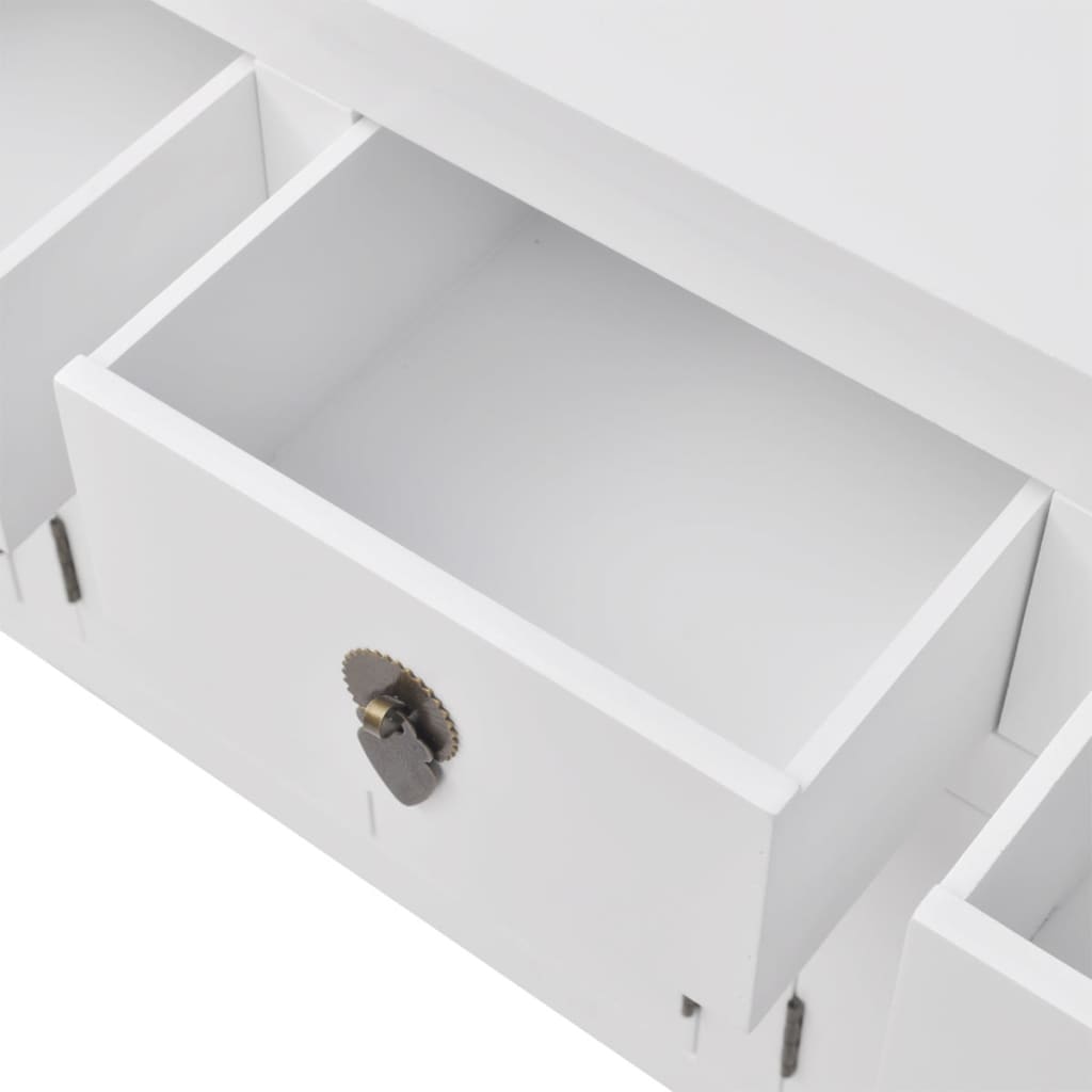 Skänk Vit kinesisk stil massivt trä