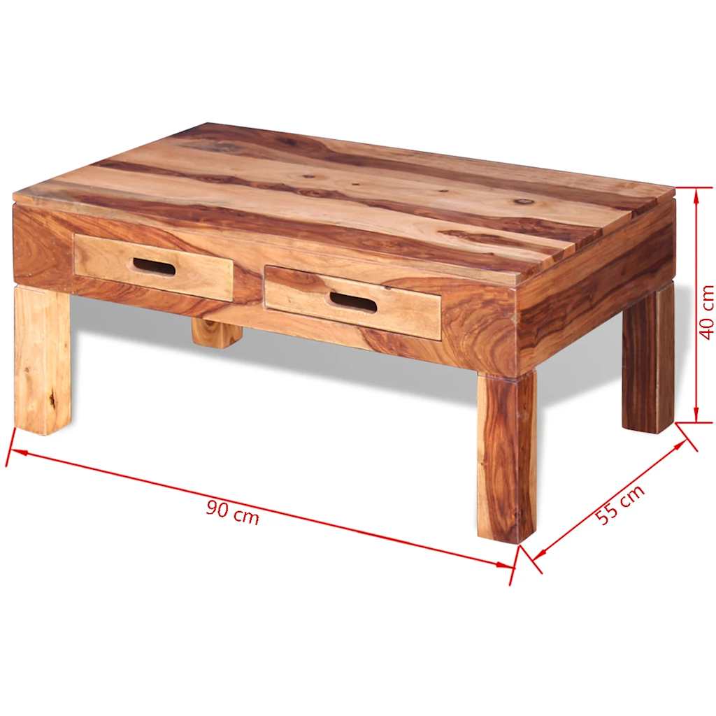 Soffbord Trä massivt sheshamträ