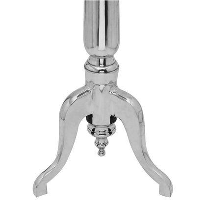 Sidobord DIV. Runt aluminium silver