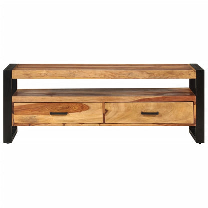 TV-Möbel Trä TV-Bänk 120x35x45 cm massivt sheshamträ