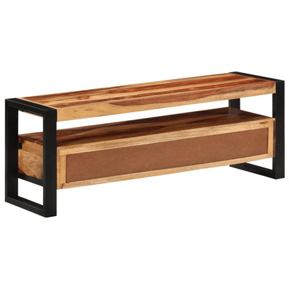 TV-Möbel Trä TV-Bänk 120x35x45 cm massivt sheshamträ