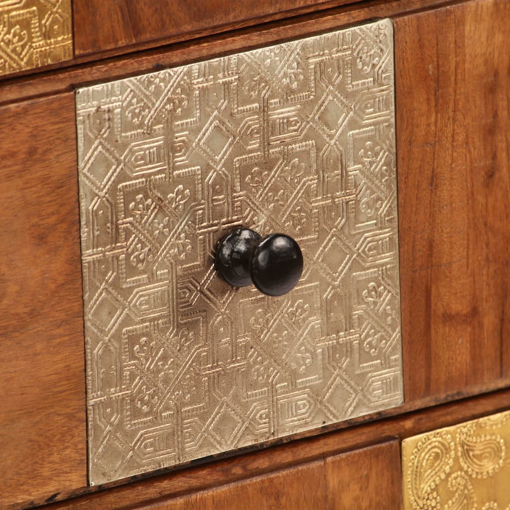 Byrå Trä 60x30x75 cm massivt akaciaträ