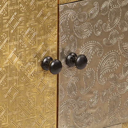 Skänk Trä 80x30x75 cm massivt akaciaträ